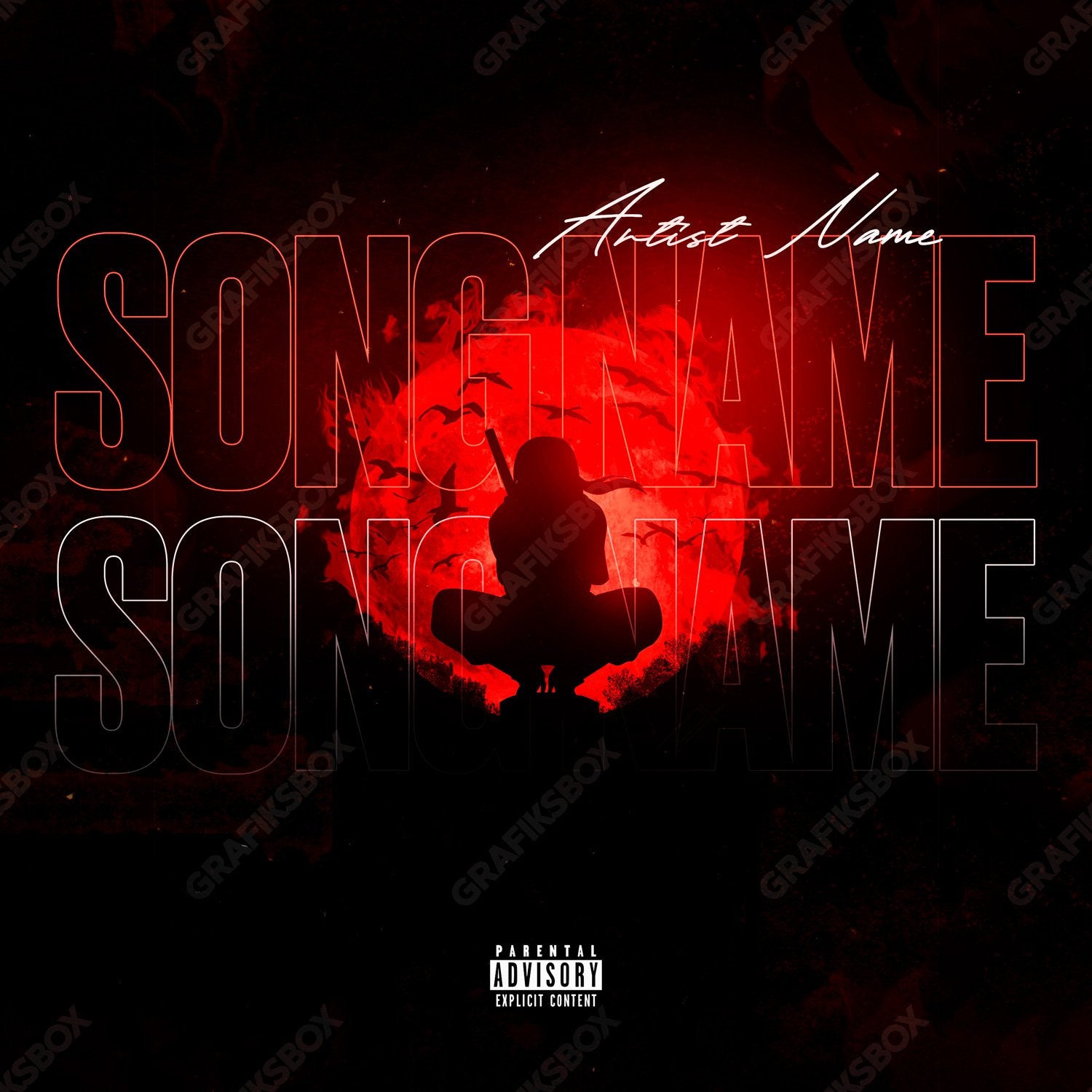 red ninja premade cover art