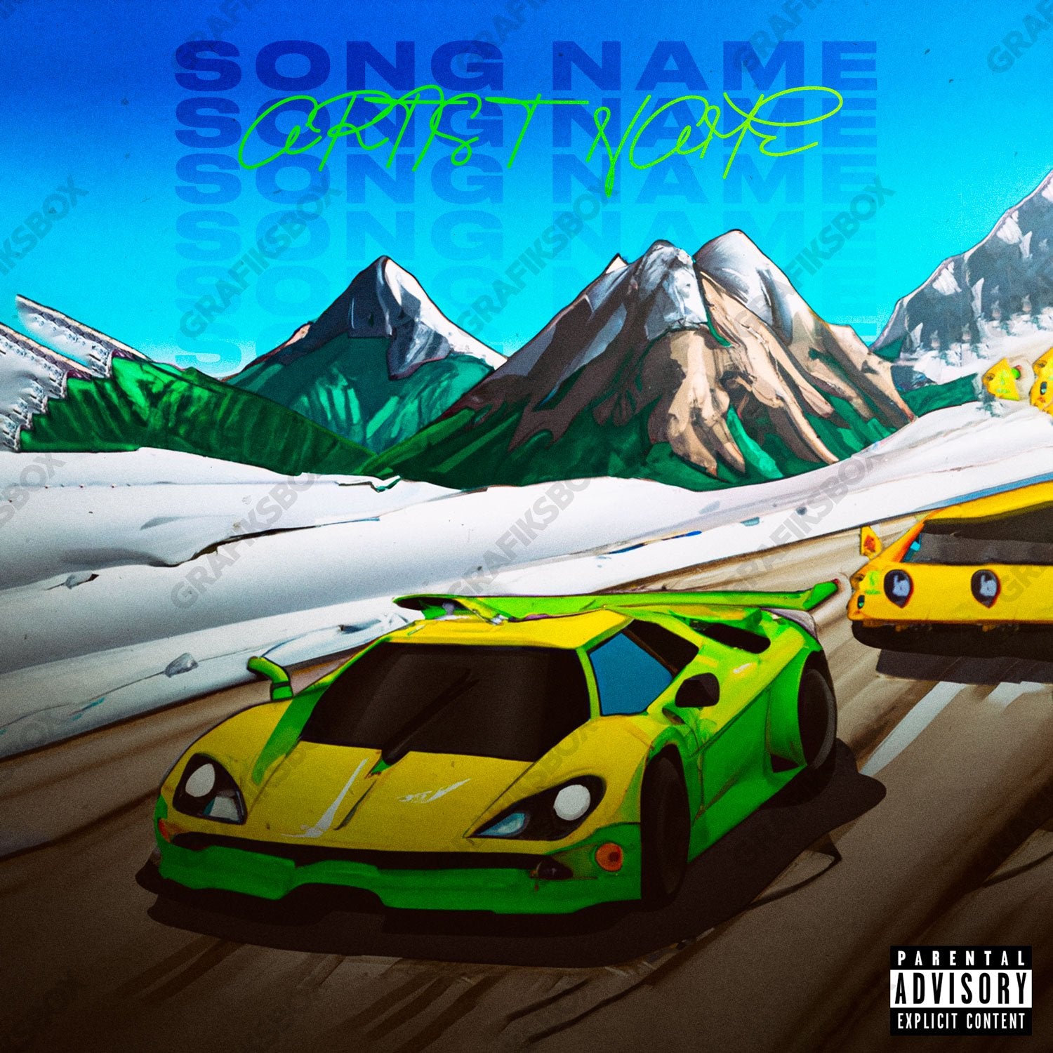 Retro Race premade cover art