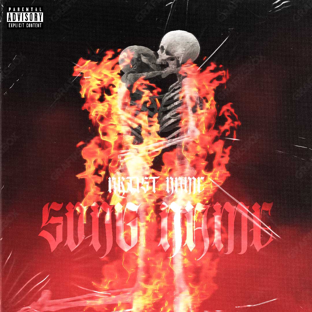 skeletons fire premade cover art