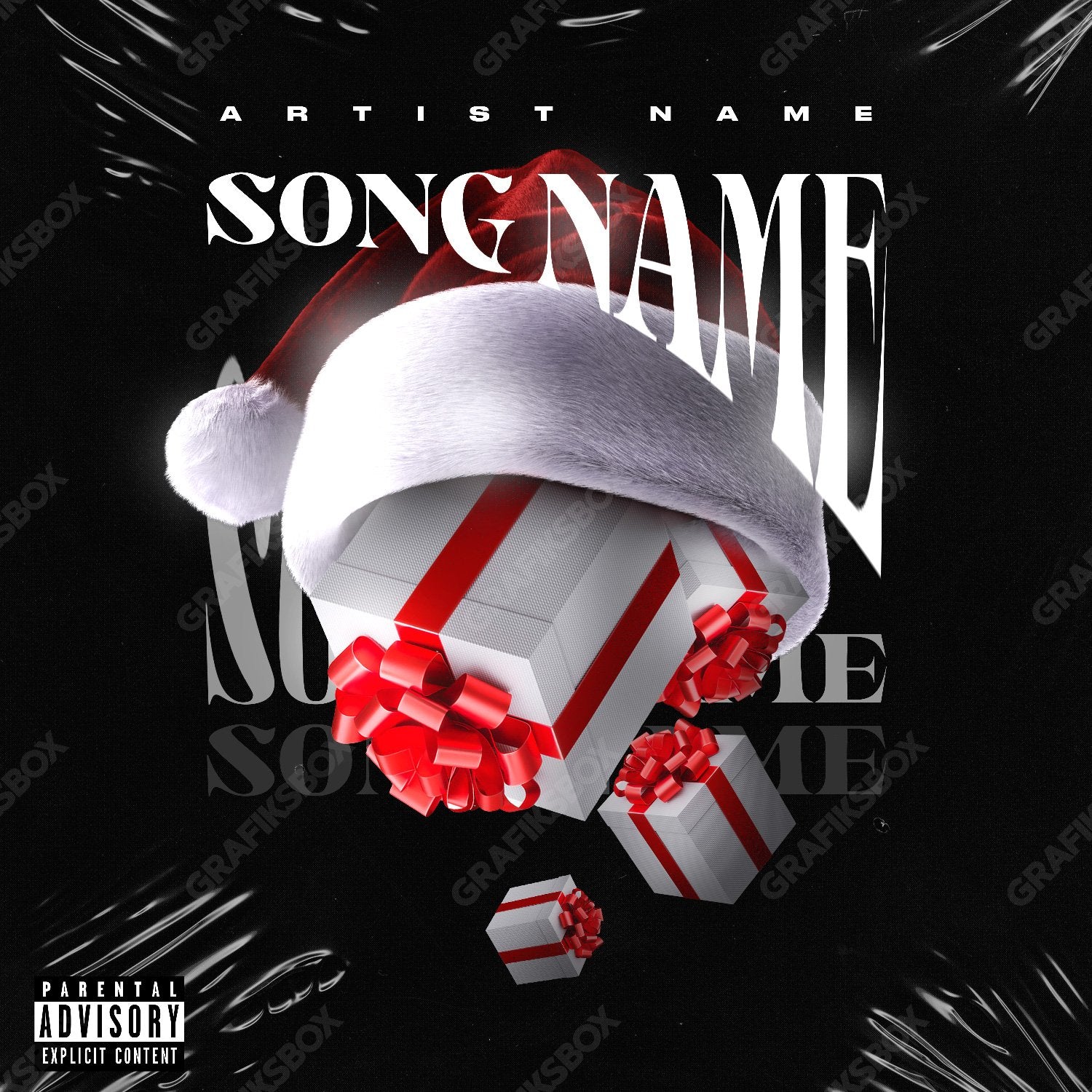 Santa Hat premade cover art
