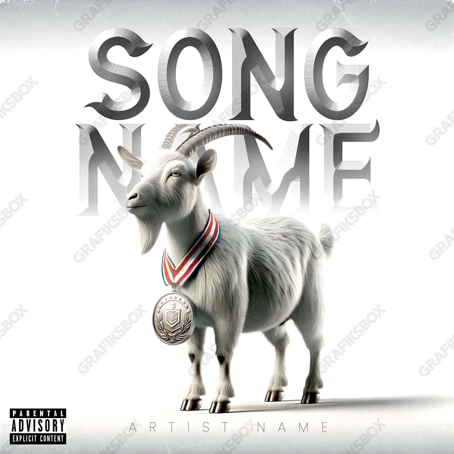 Silver Goat premade cover art