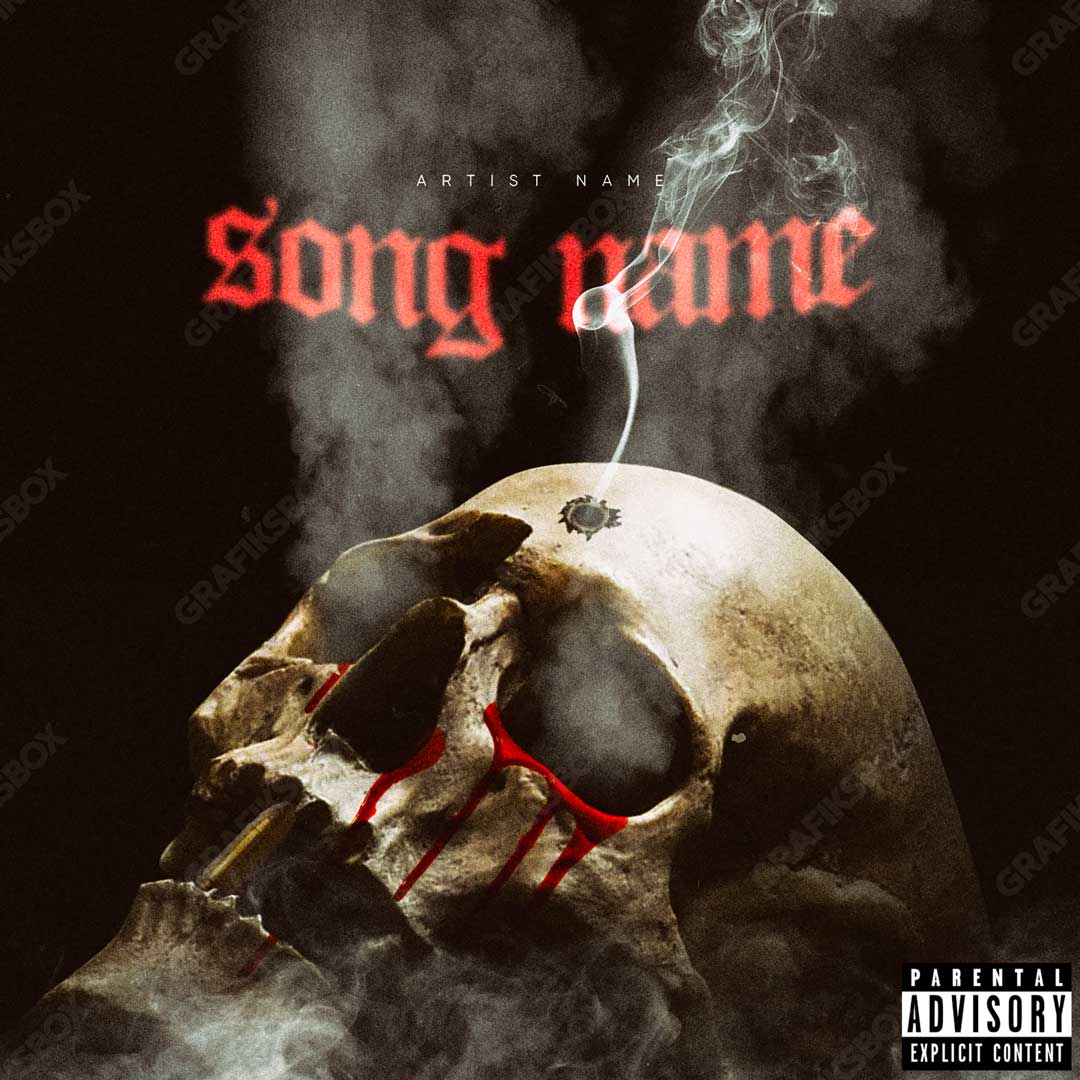 dark skull premade cover art