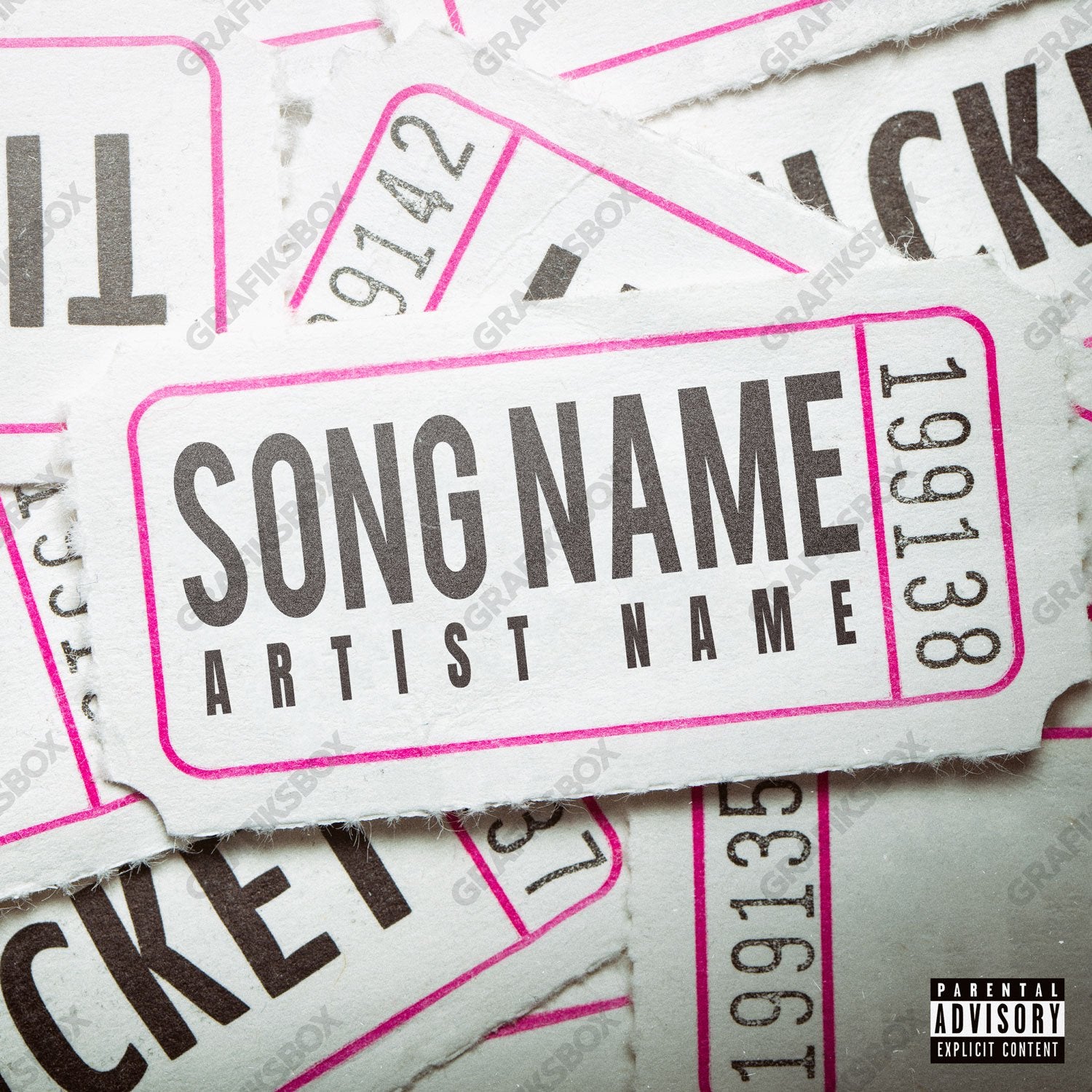 Ticket premade cover art