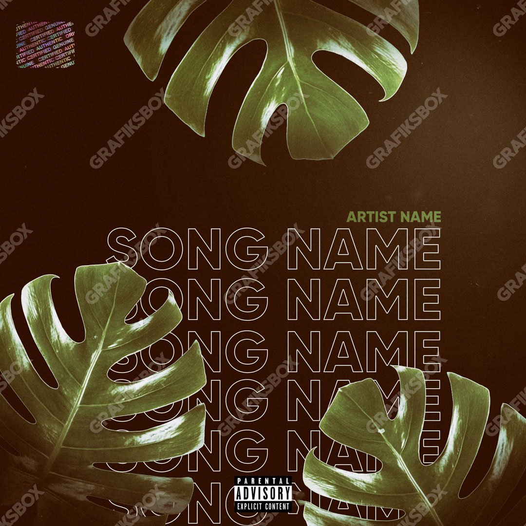 Tropical plant cover art