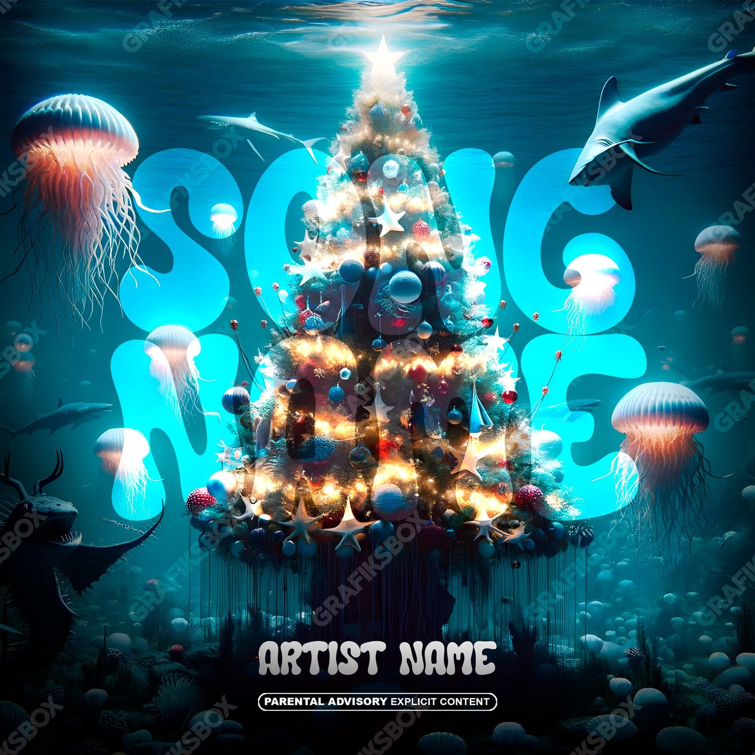 Under Christmas premade cover art