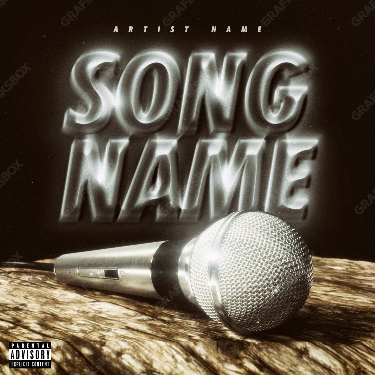 Vintage Mic premade cover art