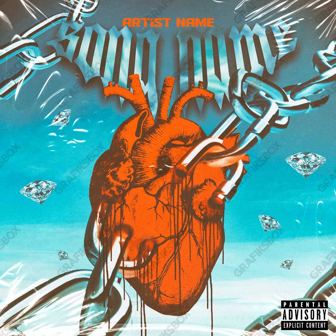 wounded heart premade cover art