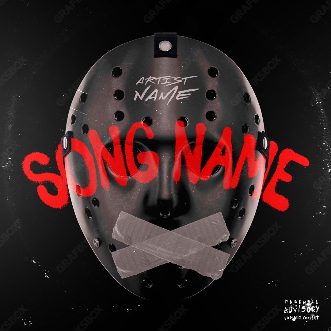 black mask premade cover art