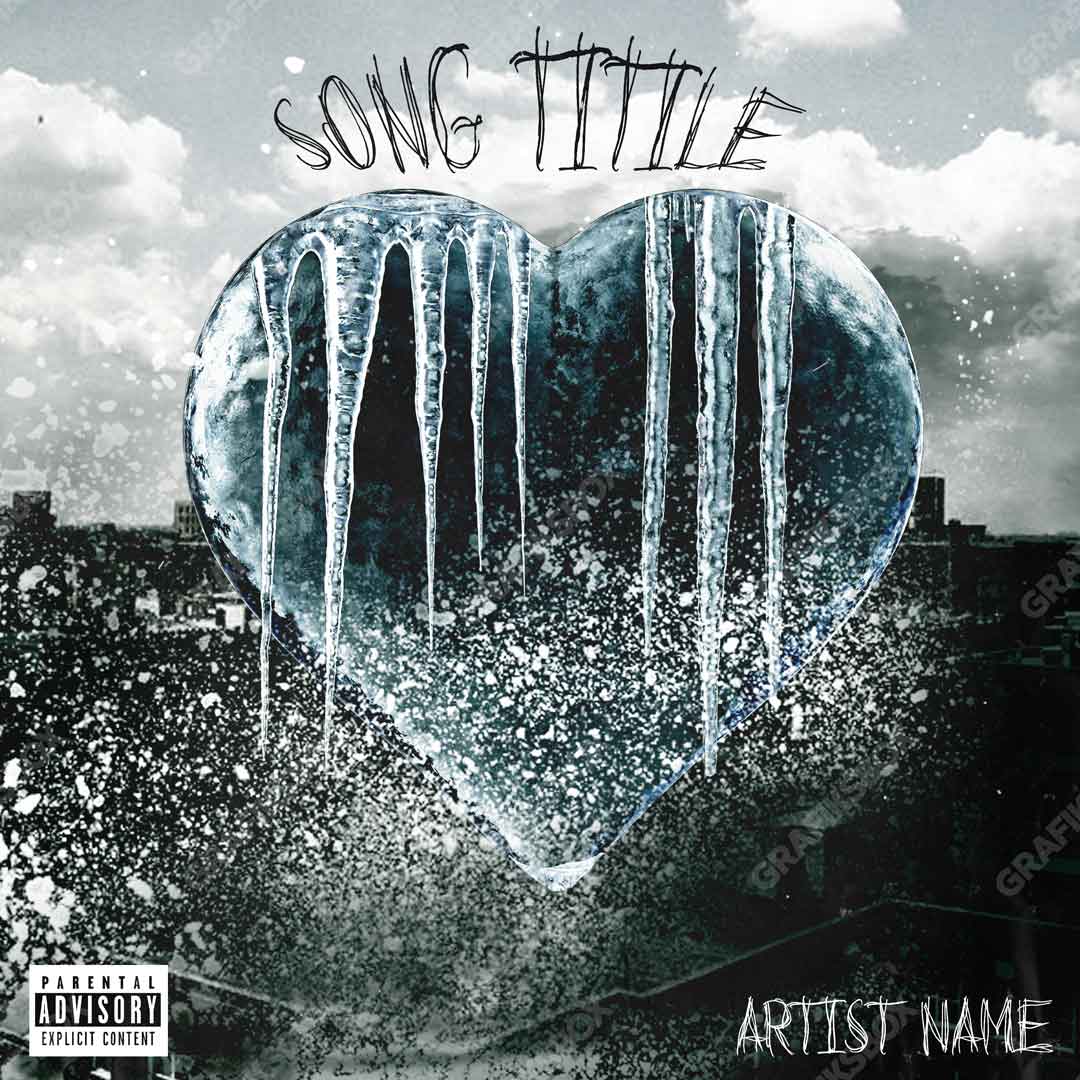 ice heart premade cover art