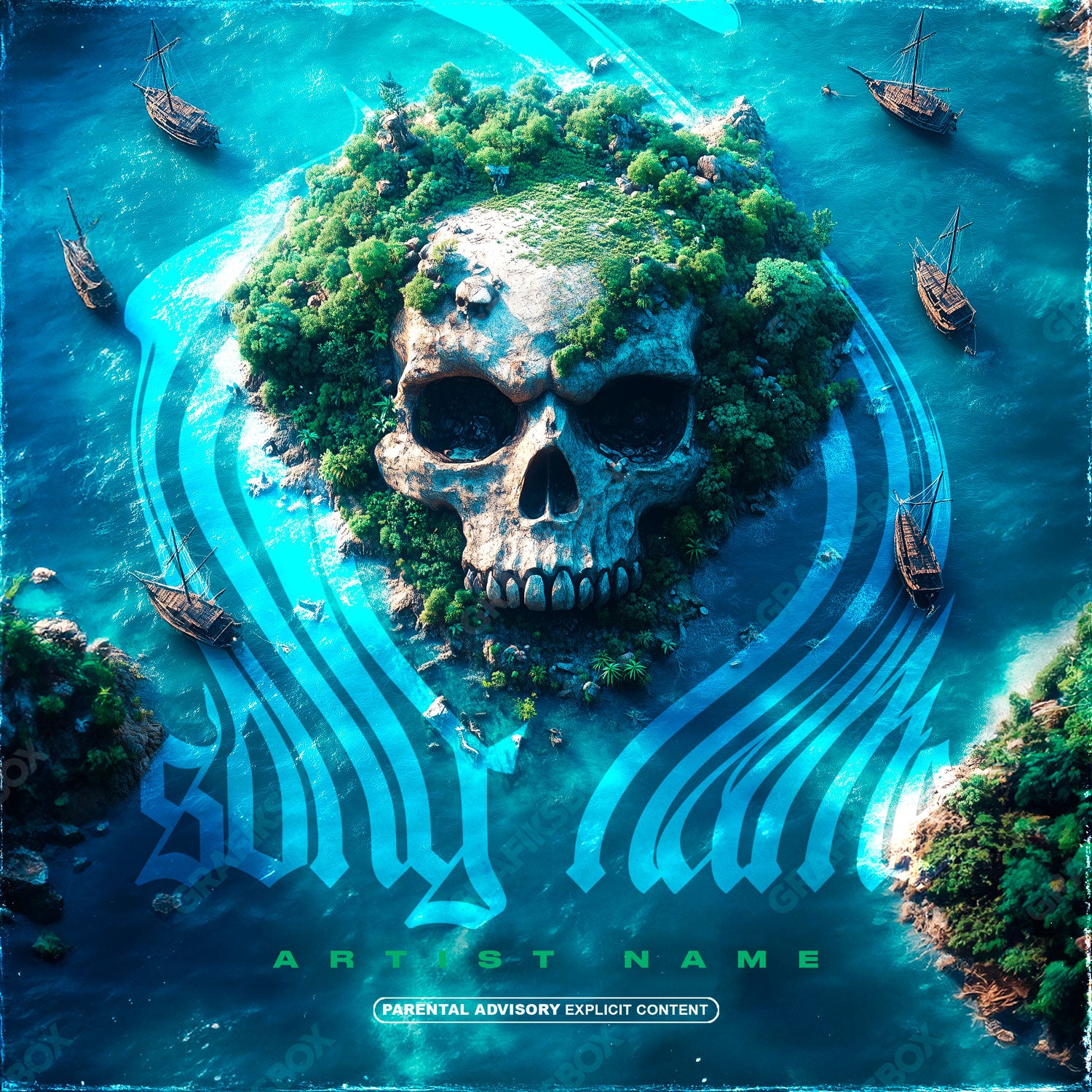 Bad Island Cover Art - Grafiksbox Premade Covers