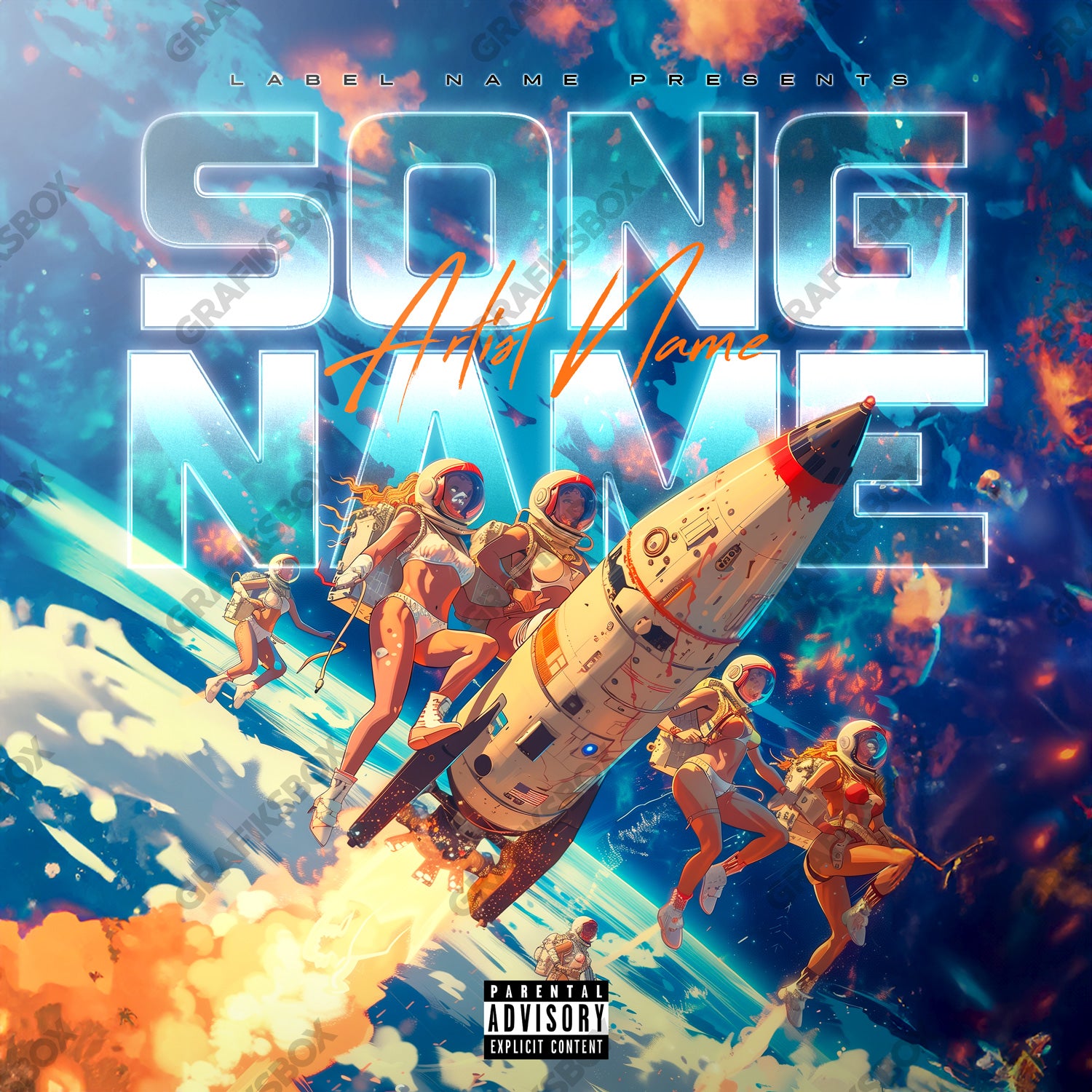 Squad Rocket Cover Art - Grafiksbox Premade Covers