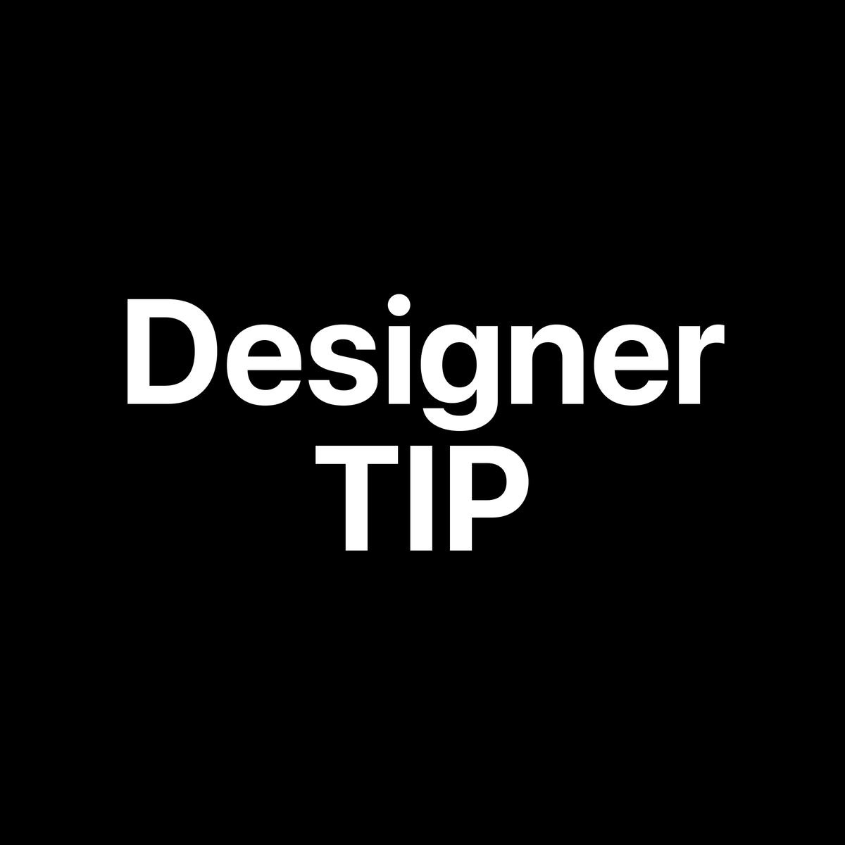 Tip For The Designer — addon
