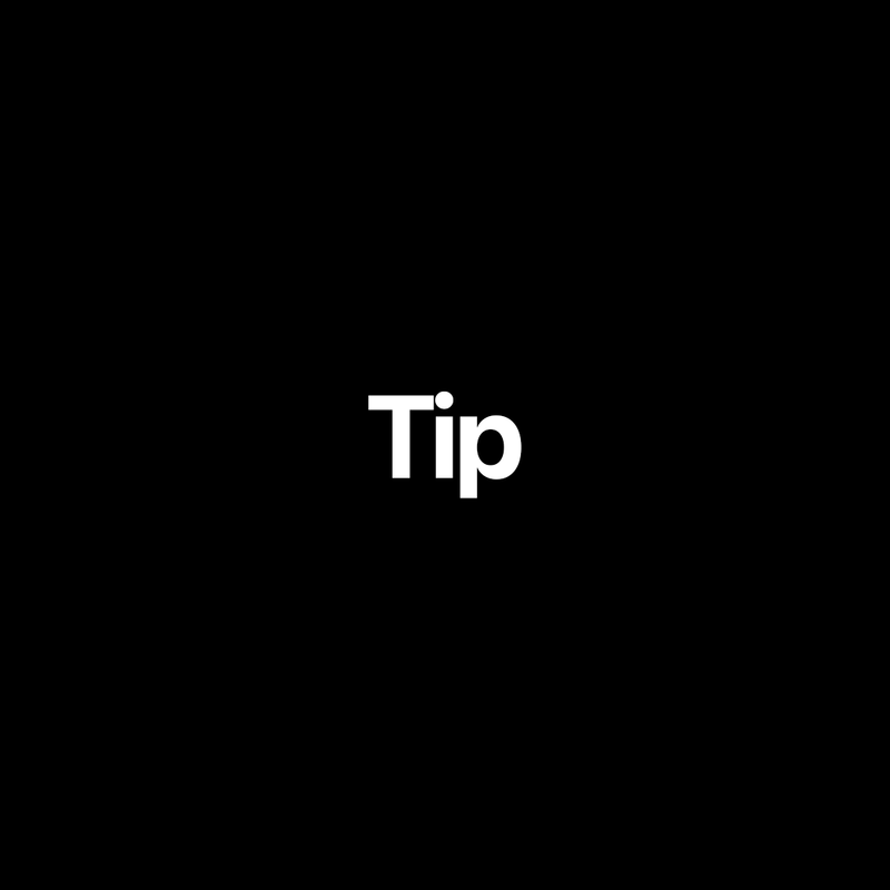 Tip for the designer?