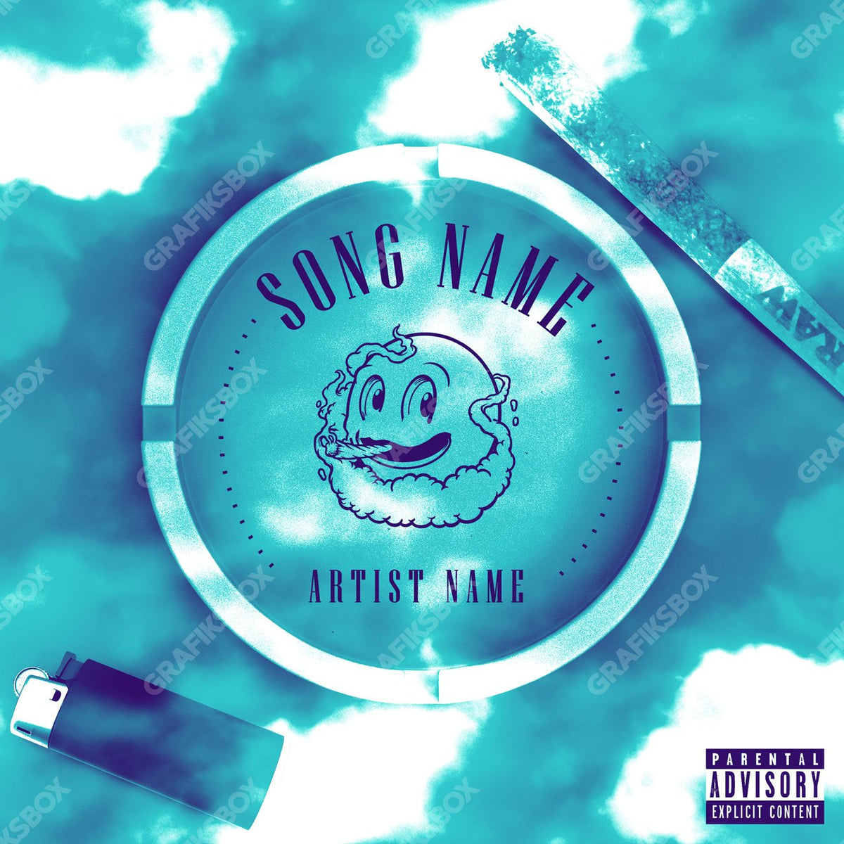 Ashtray premade cover art