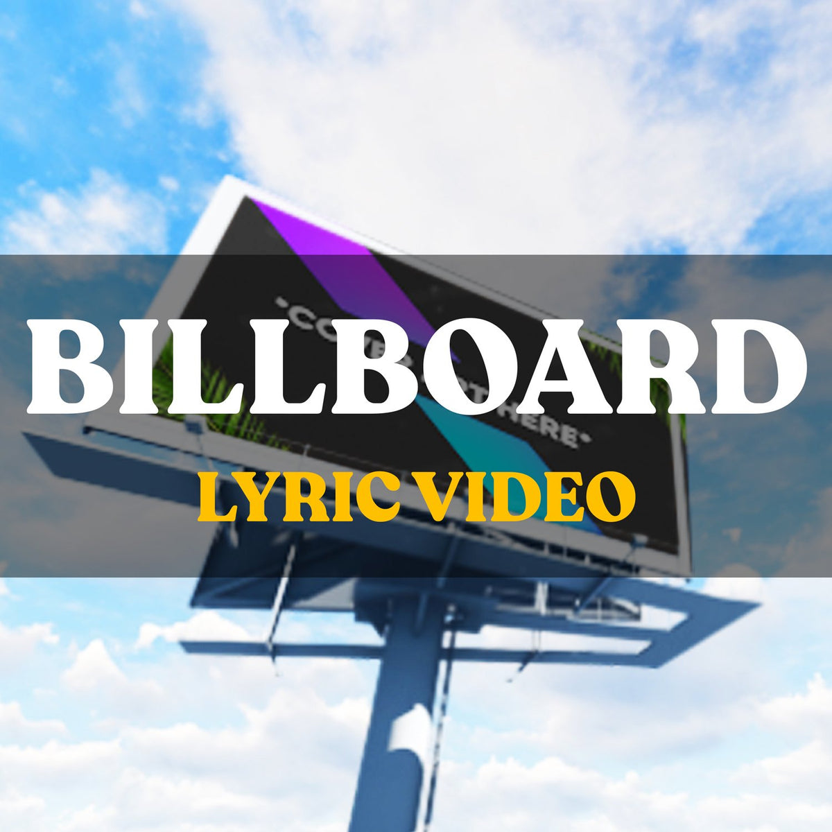 Billboard premade lyric video