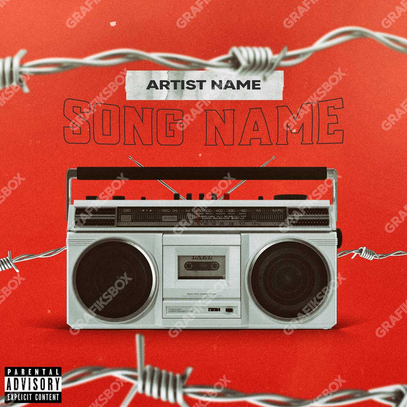 radio cassette album cover art