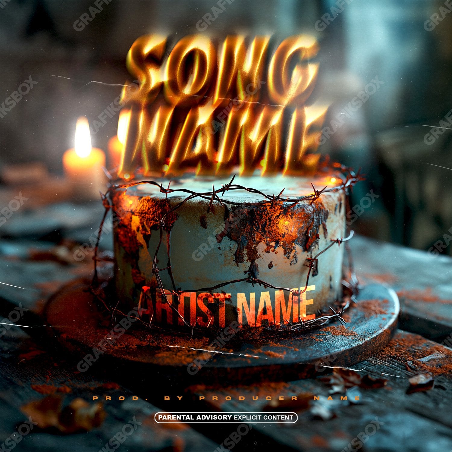 Barbed Cake premade cover art