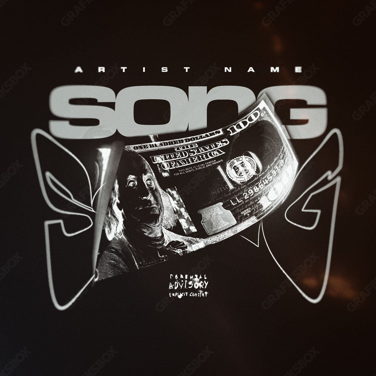 Black Money premade cover art