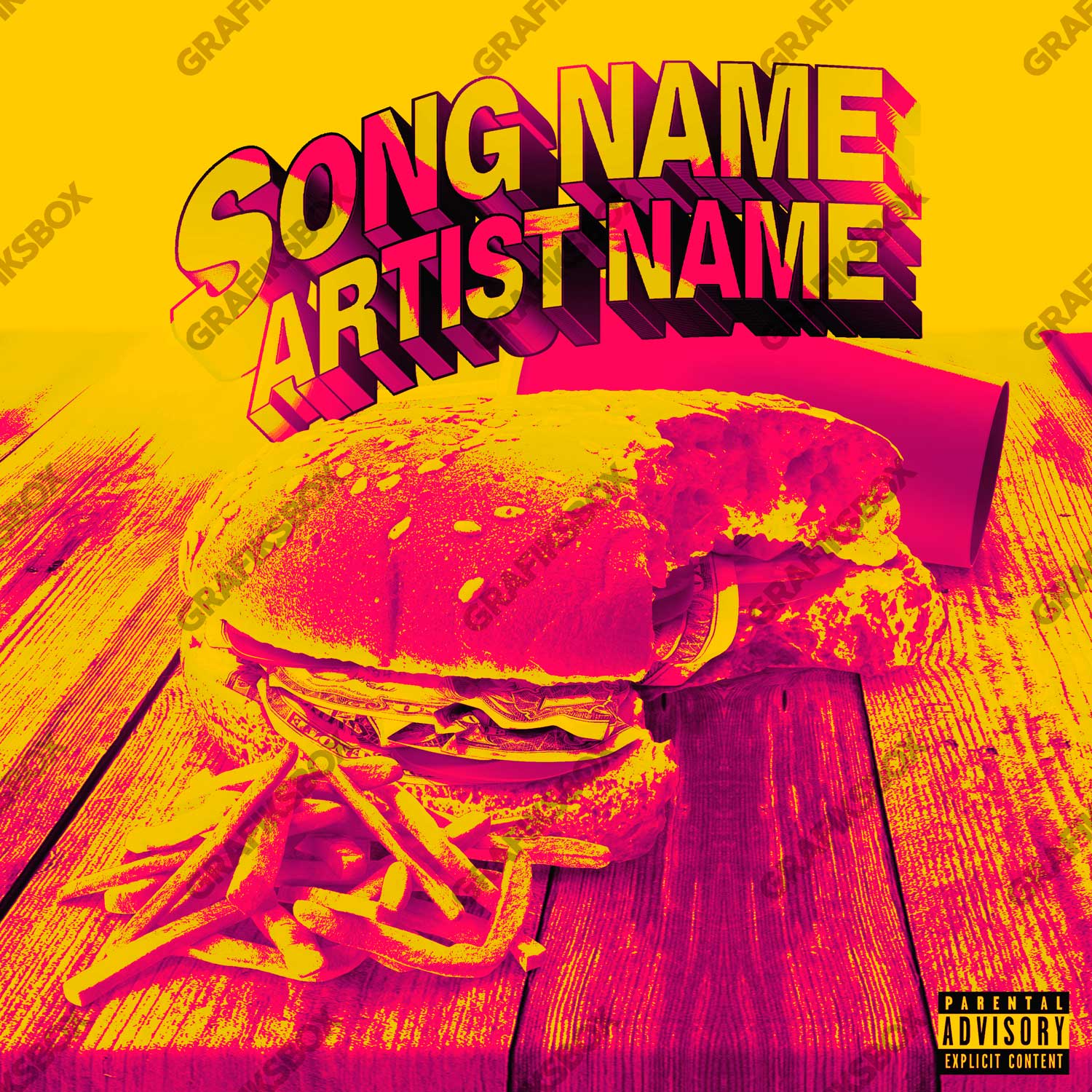 Cash Burger premade cover art