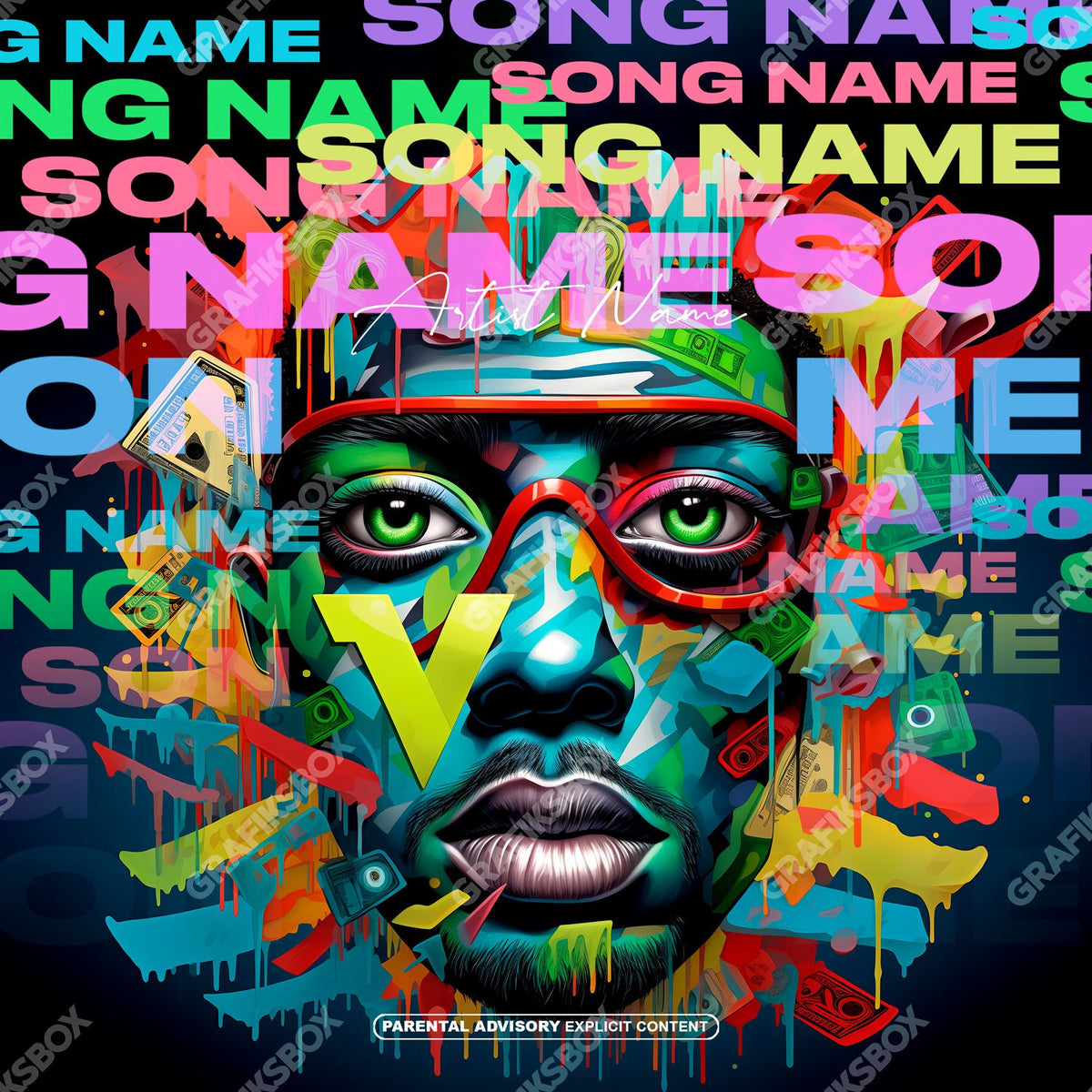 Colorful Face premade cover art