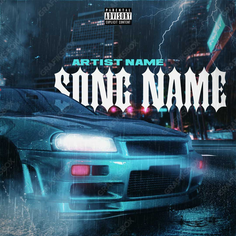 cyber punk premade cover art
