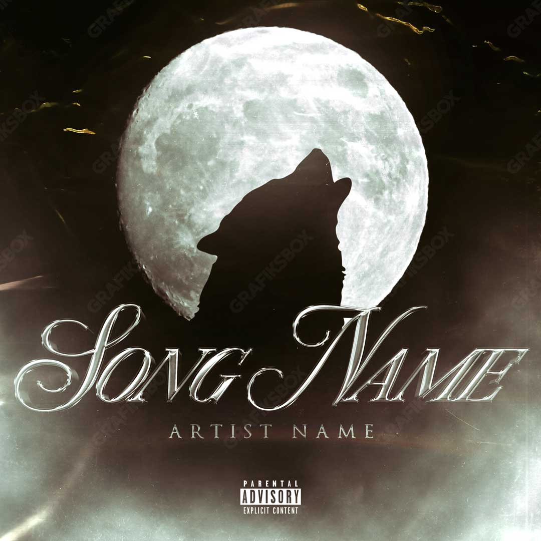 Dark wolf premade cover art