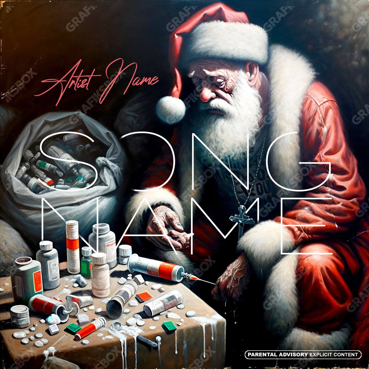 Dirty Santa premade cover art
