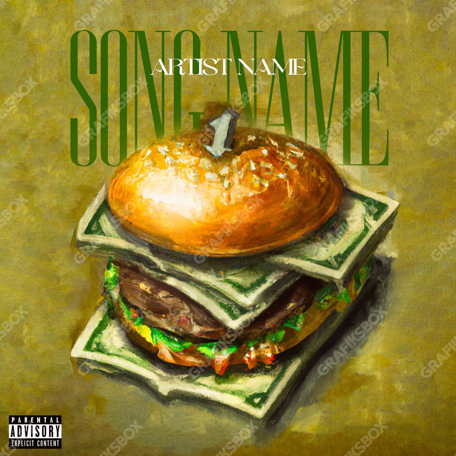 Dollar Burger premade cover art