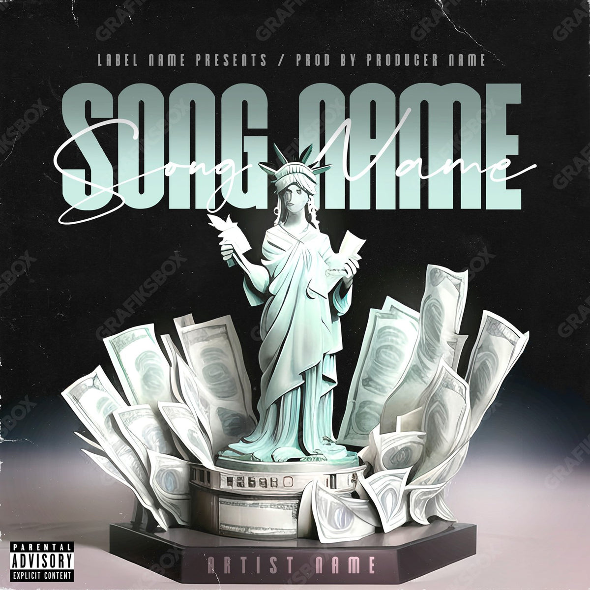 Dollar Statue premade cover art