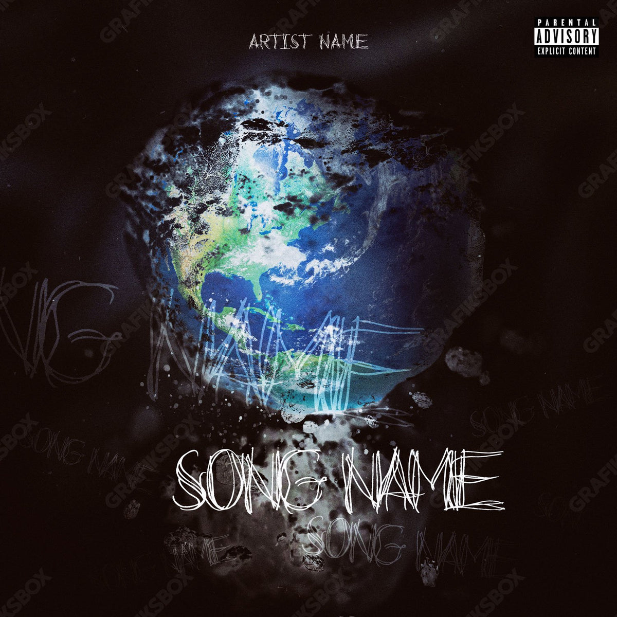 Earth Damage premade cover art
