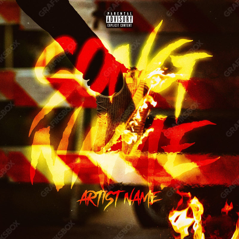 Fire Yeezy premade cover art