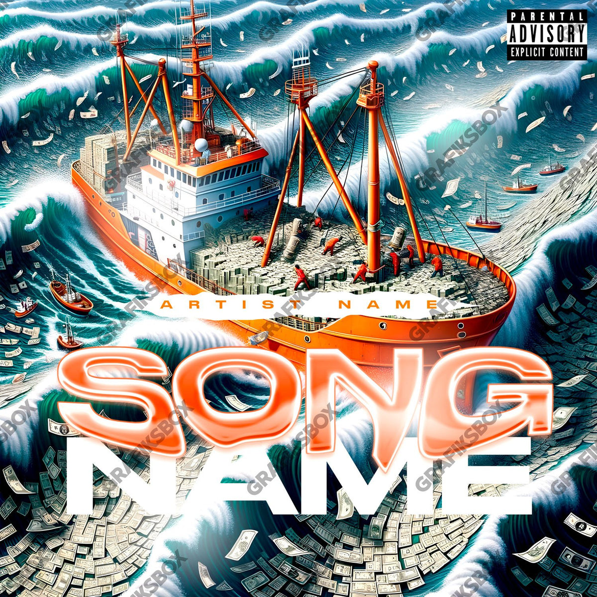 Fishing premade cover art