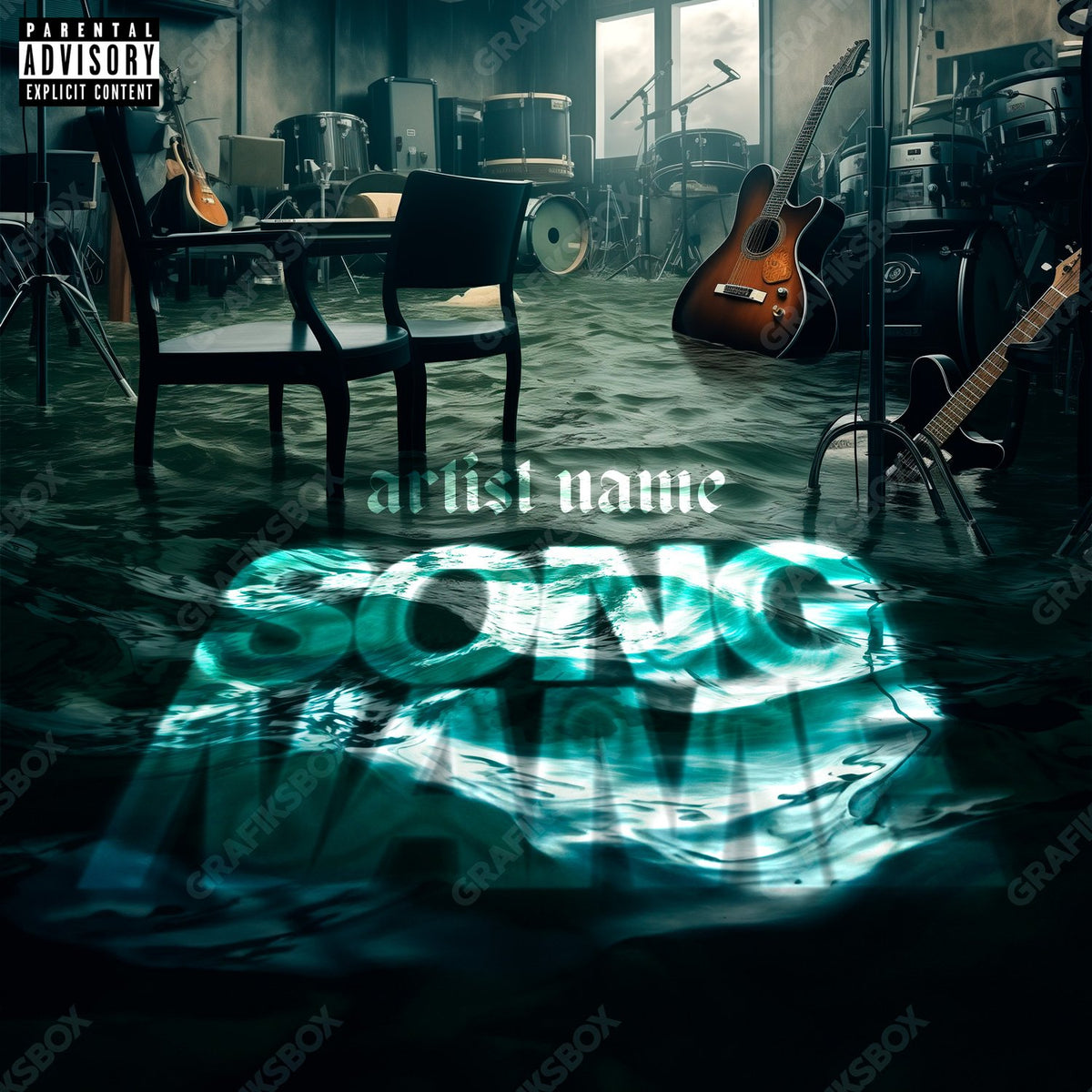 Flooding premade cover art