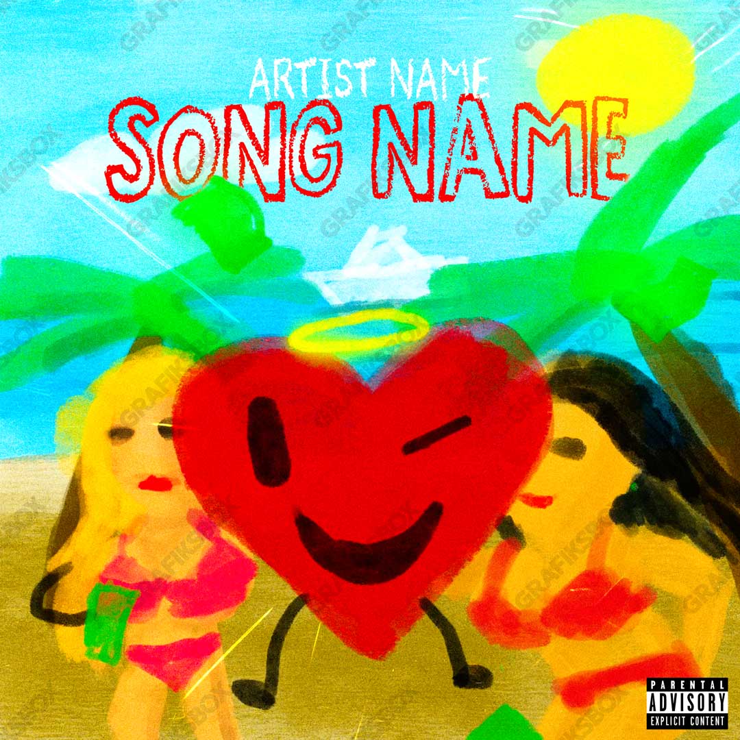 good vibes premade copver art