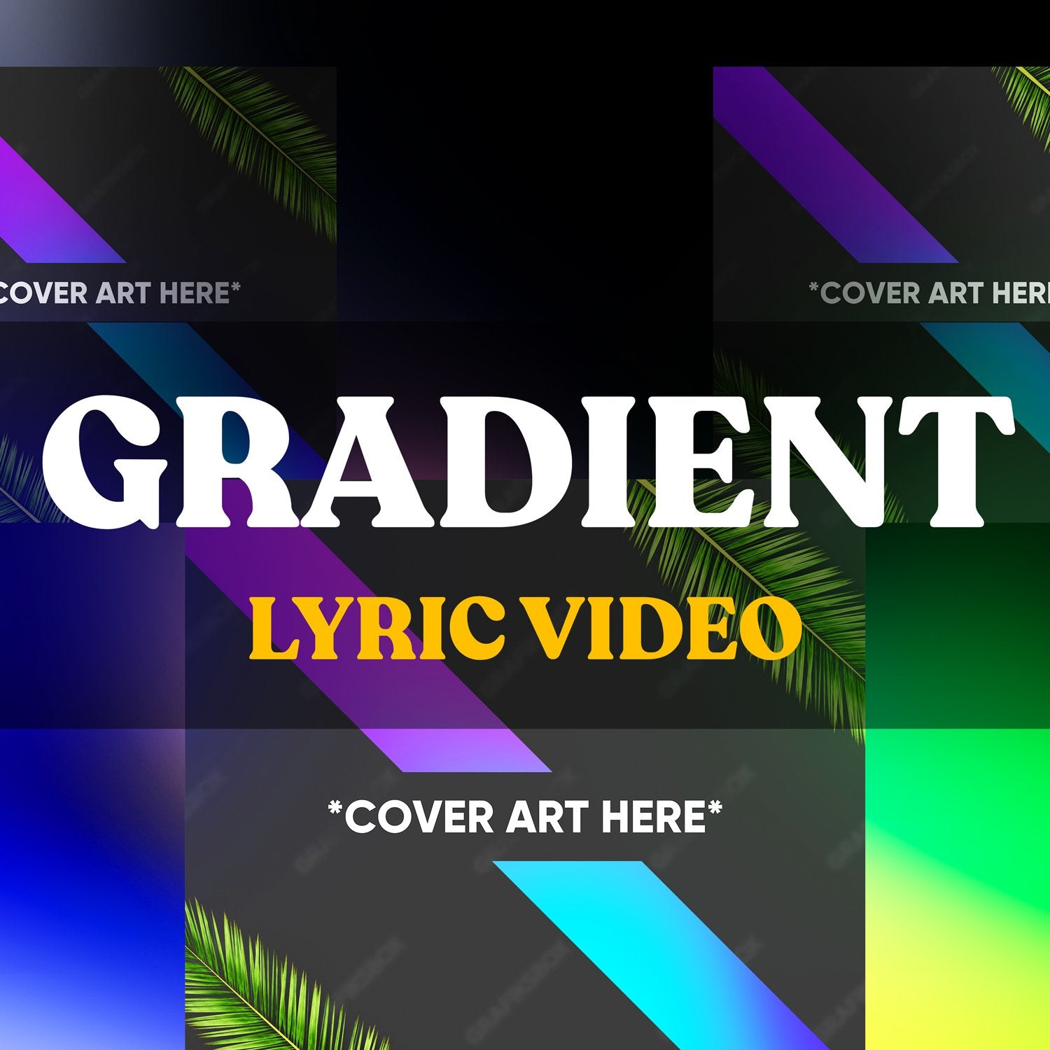 gradient premade lyric video
