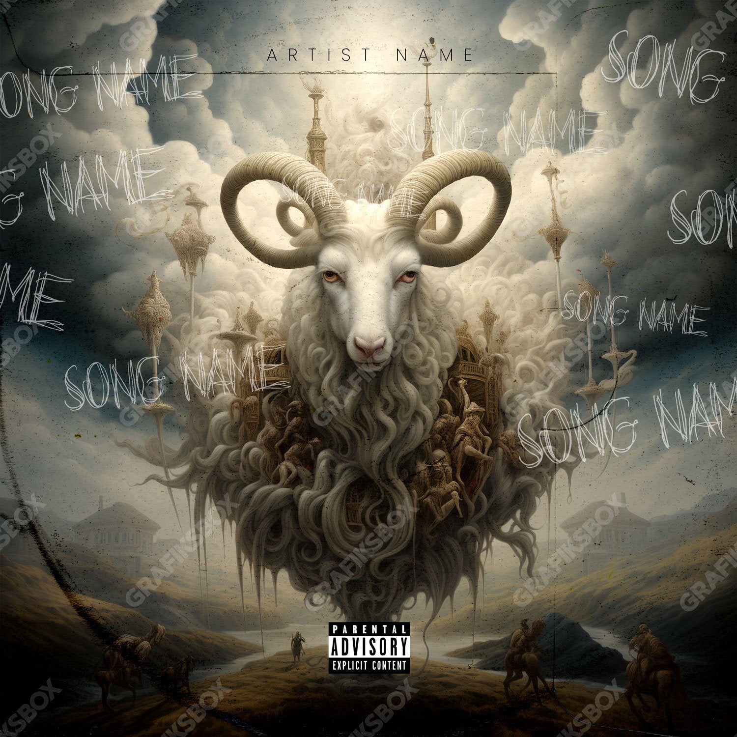God Goat Cover Art - Grafiksbox Premade Covers