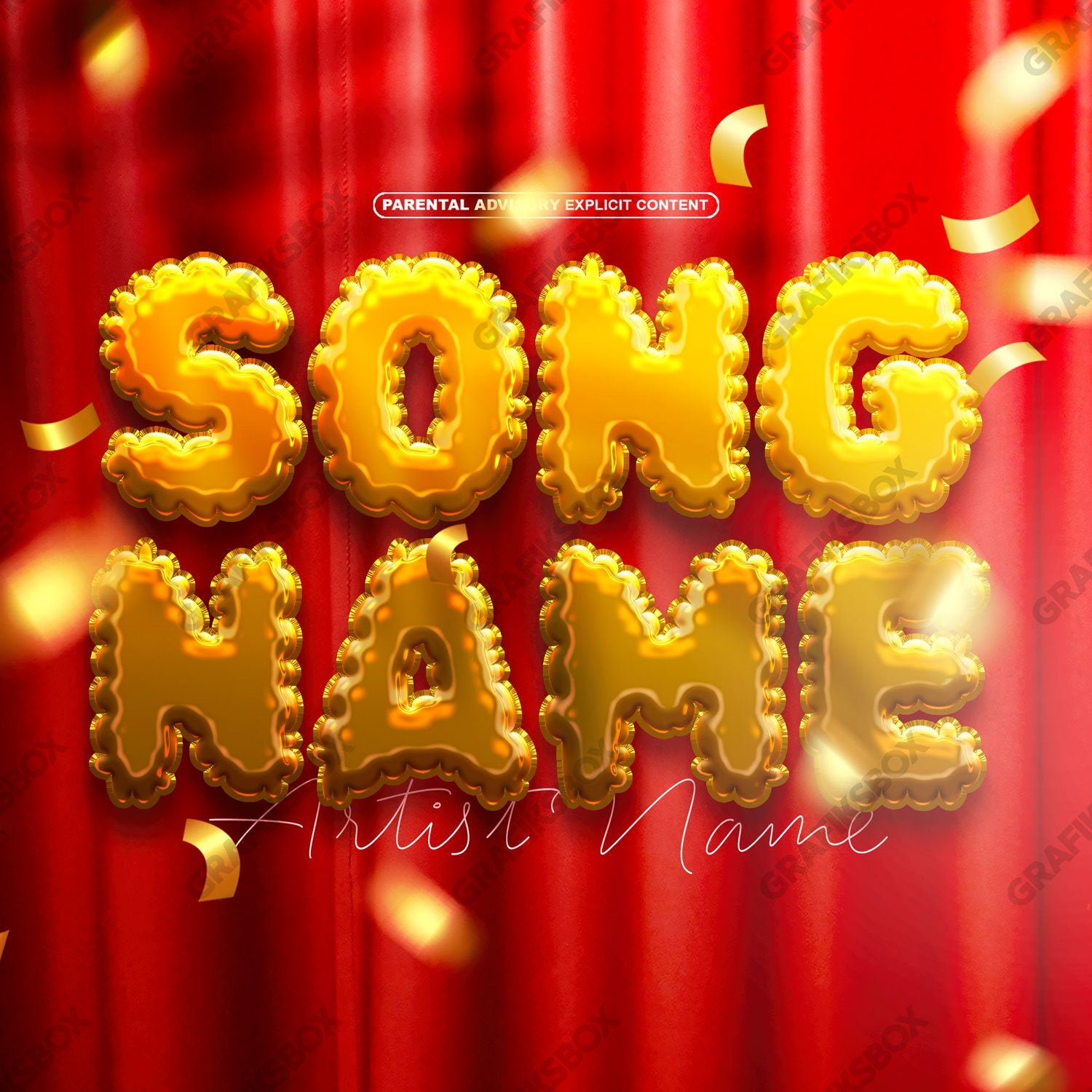 Gold Party premade cover art