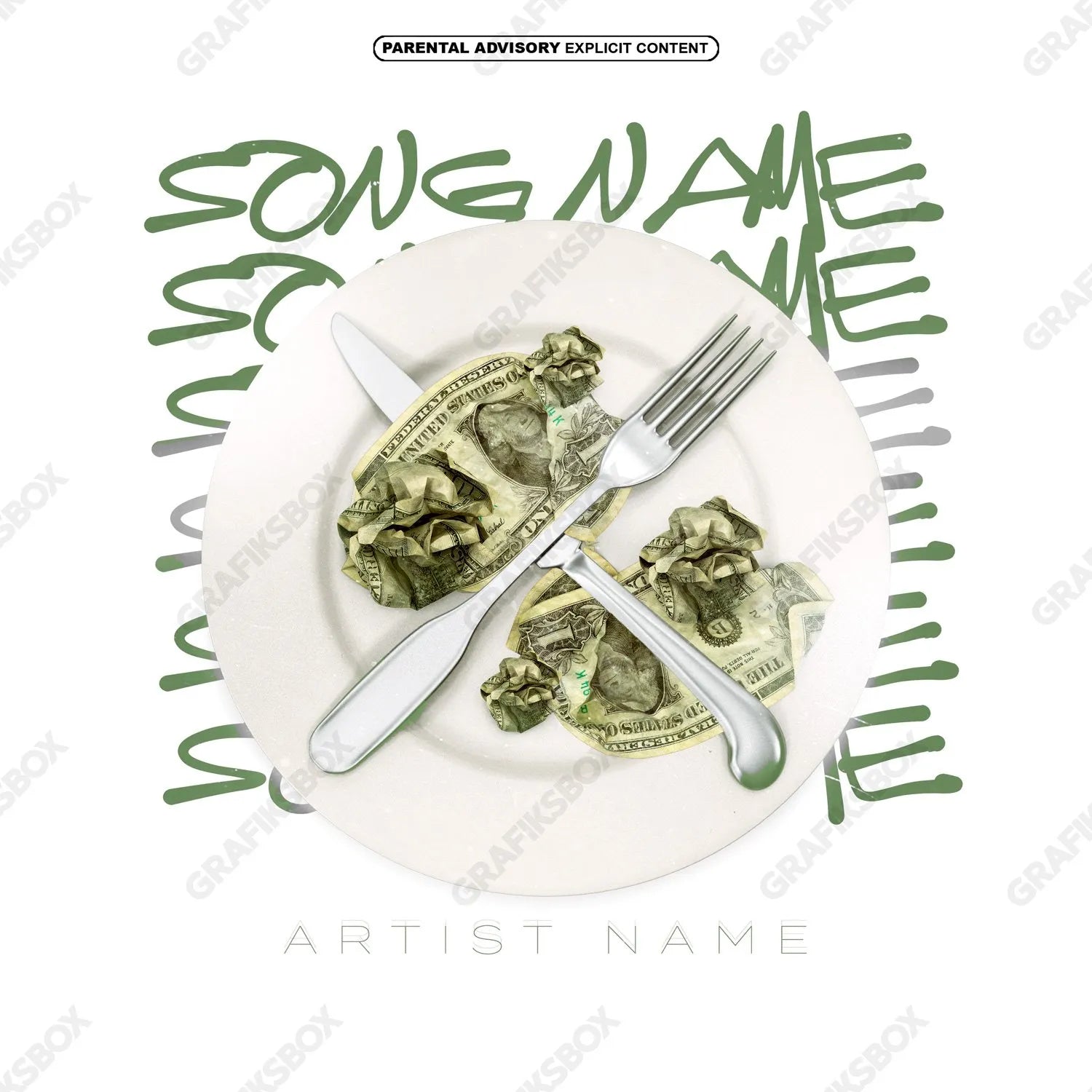 Green Food premade cover art