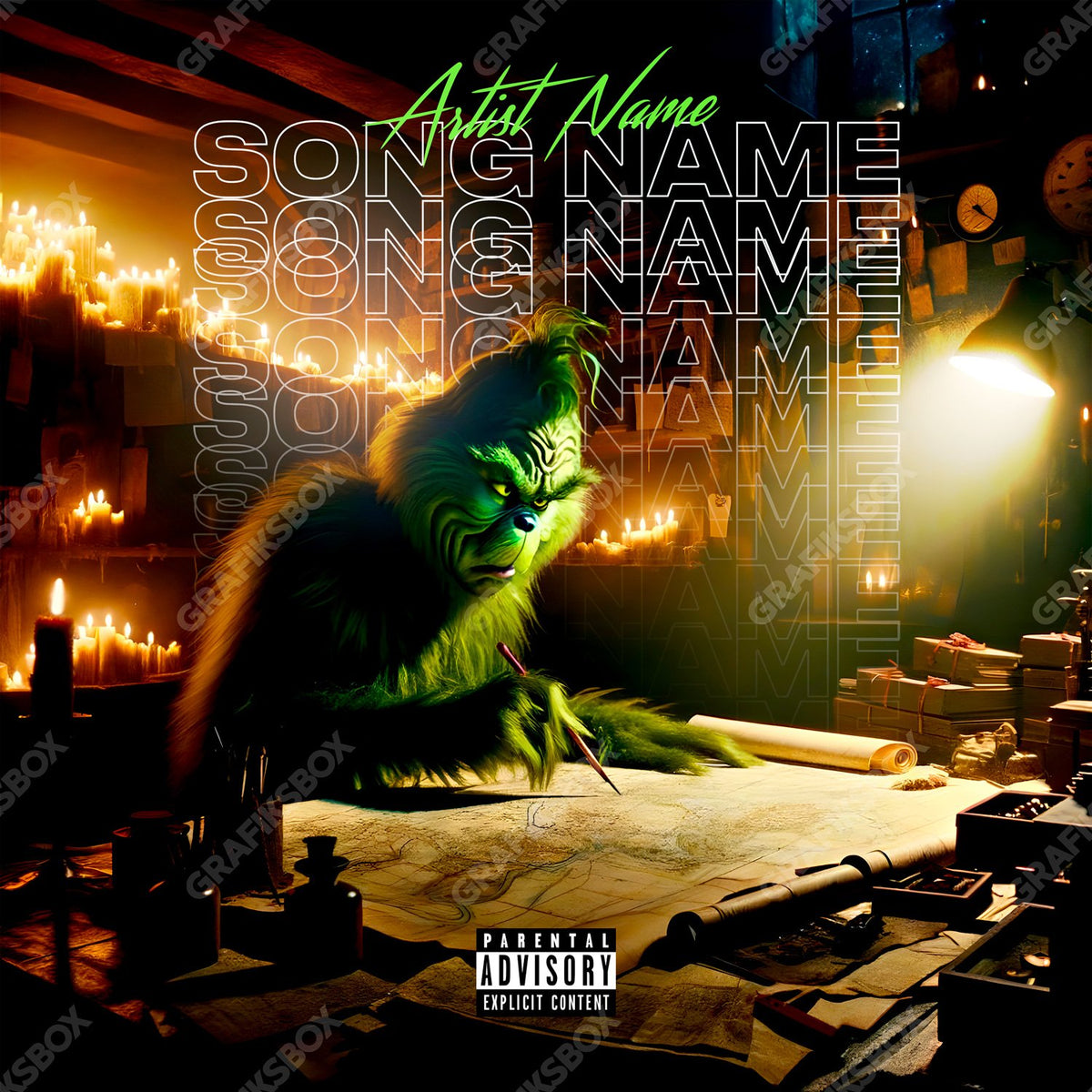 Grinch Plans premade cover art