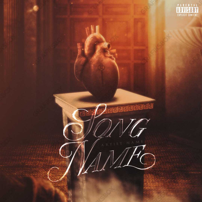 heart key premade cover art