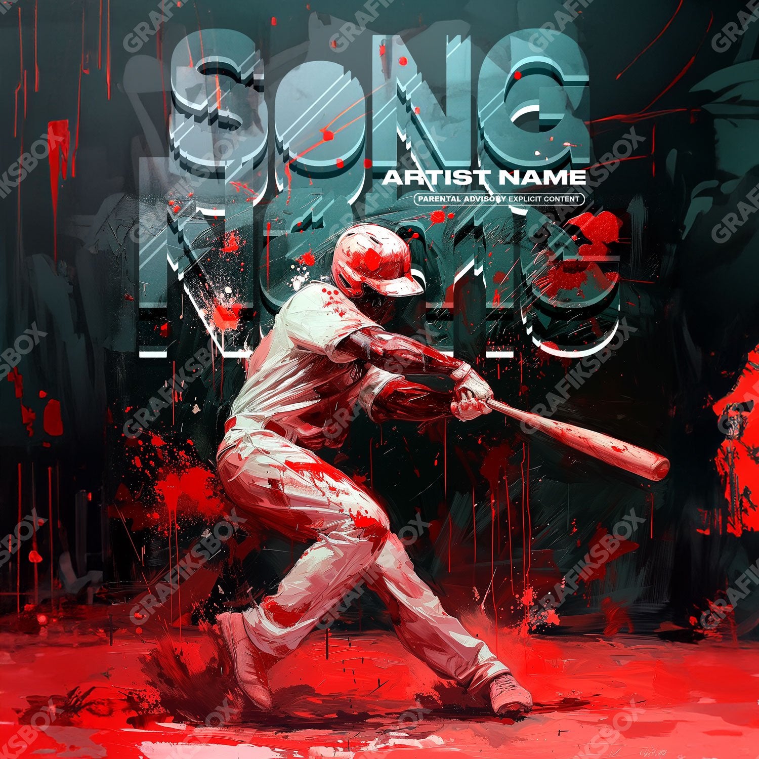 Hitter premade cover art