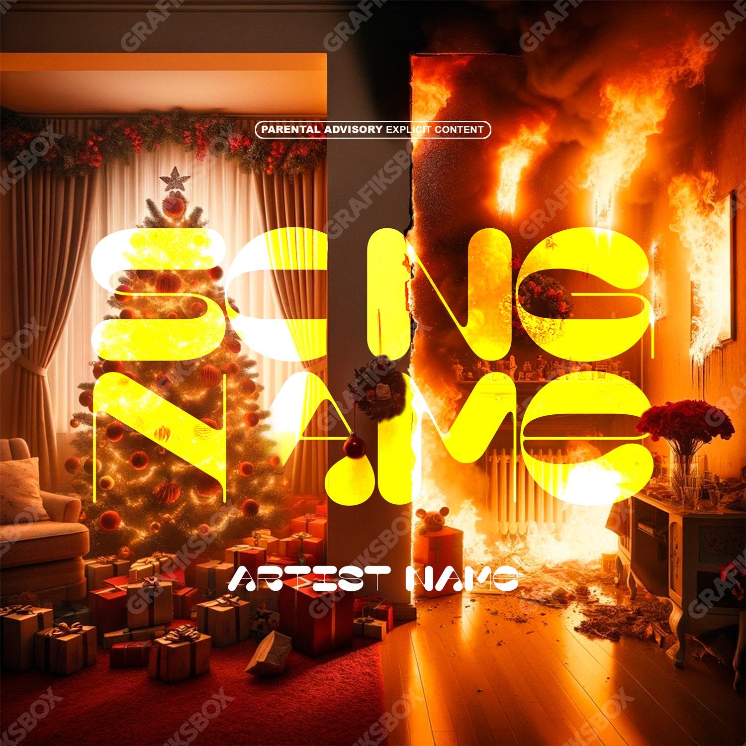 Hot Christmas premade cover art