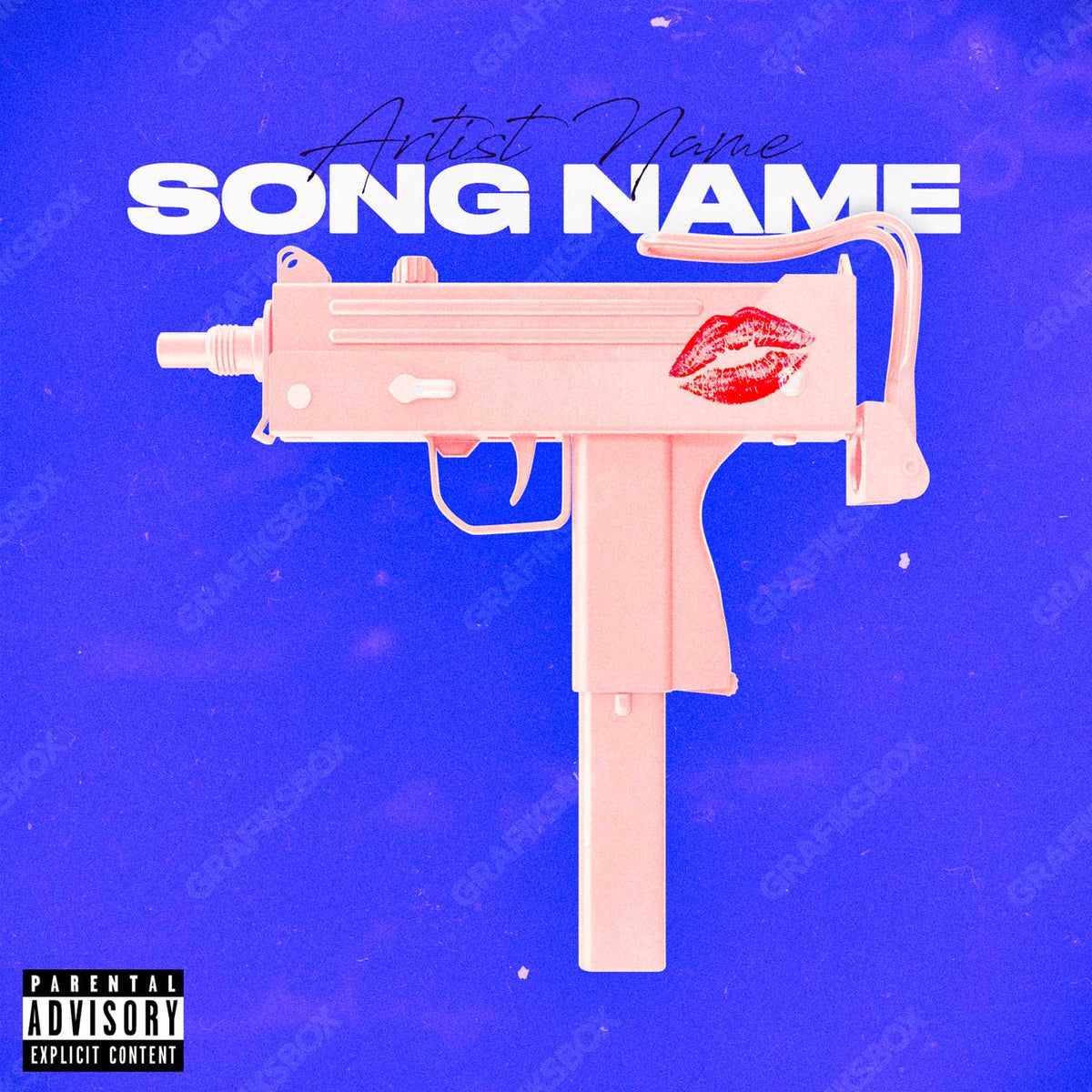 Kiss Gun premade coer art