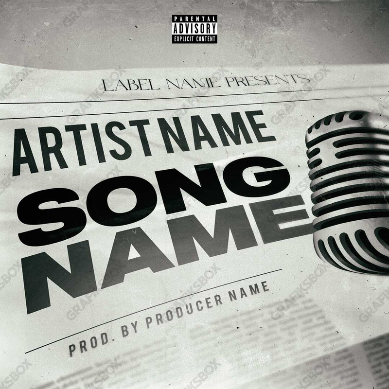 Newspaper premade cover art