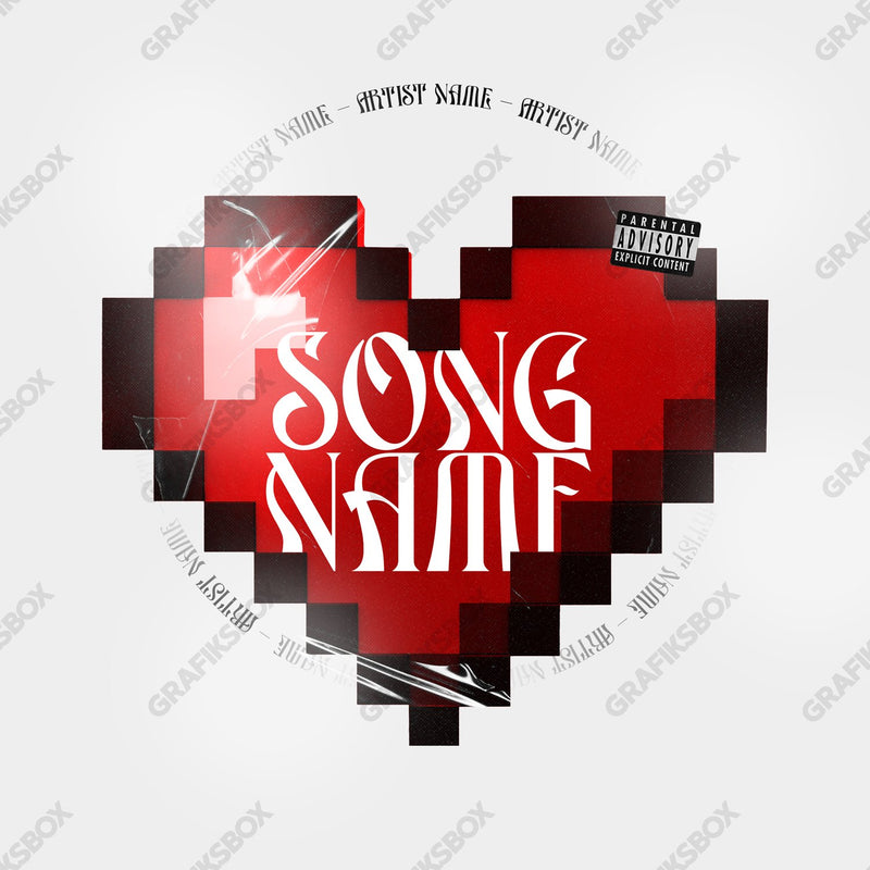 Pixel Heart premade cover art