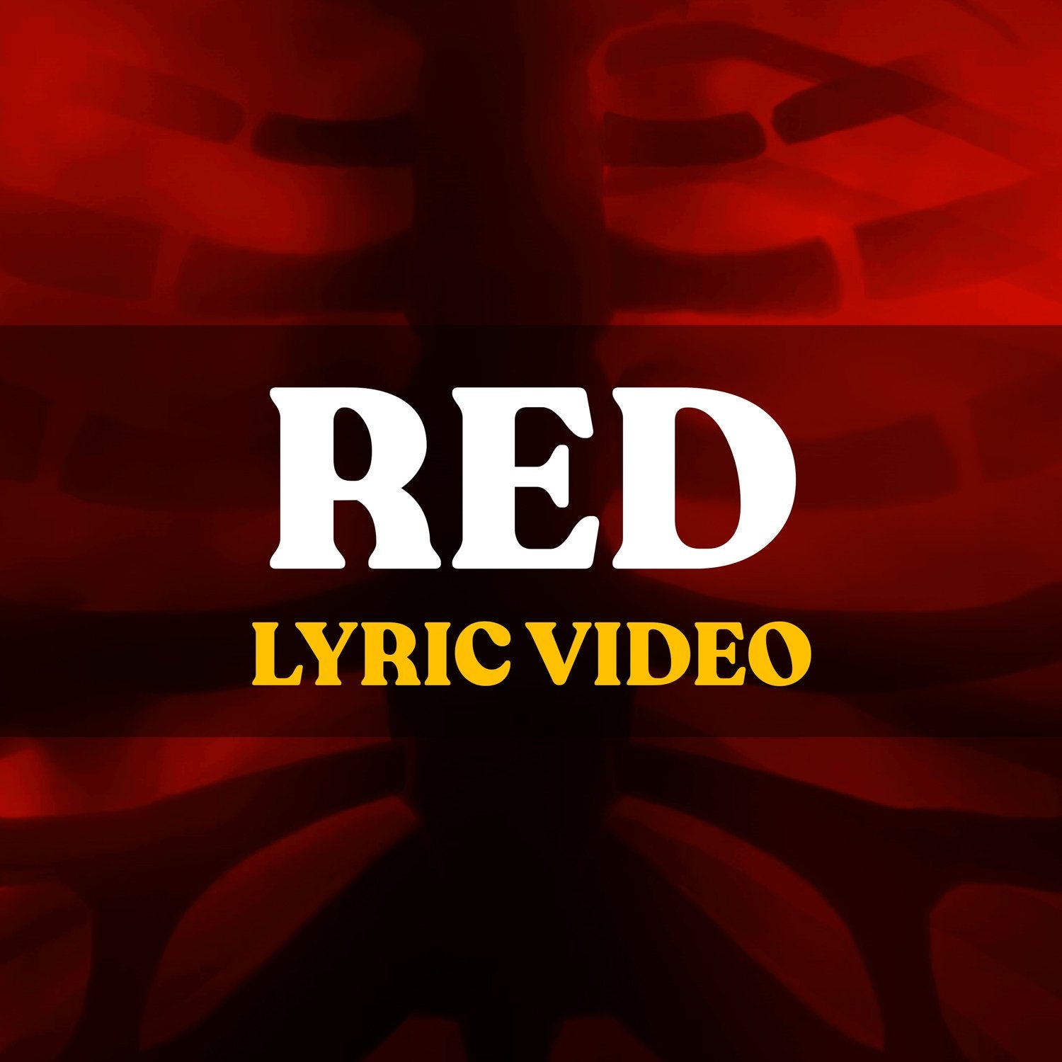 red premade lyric video