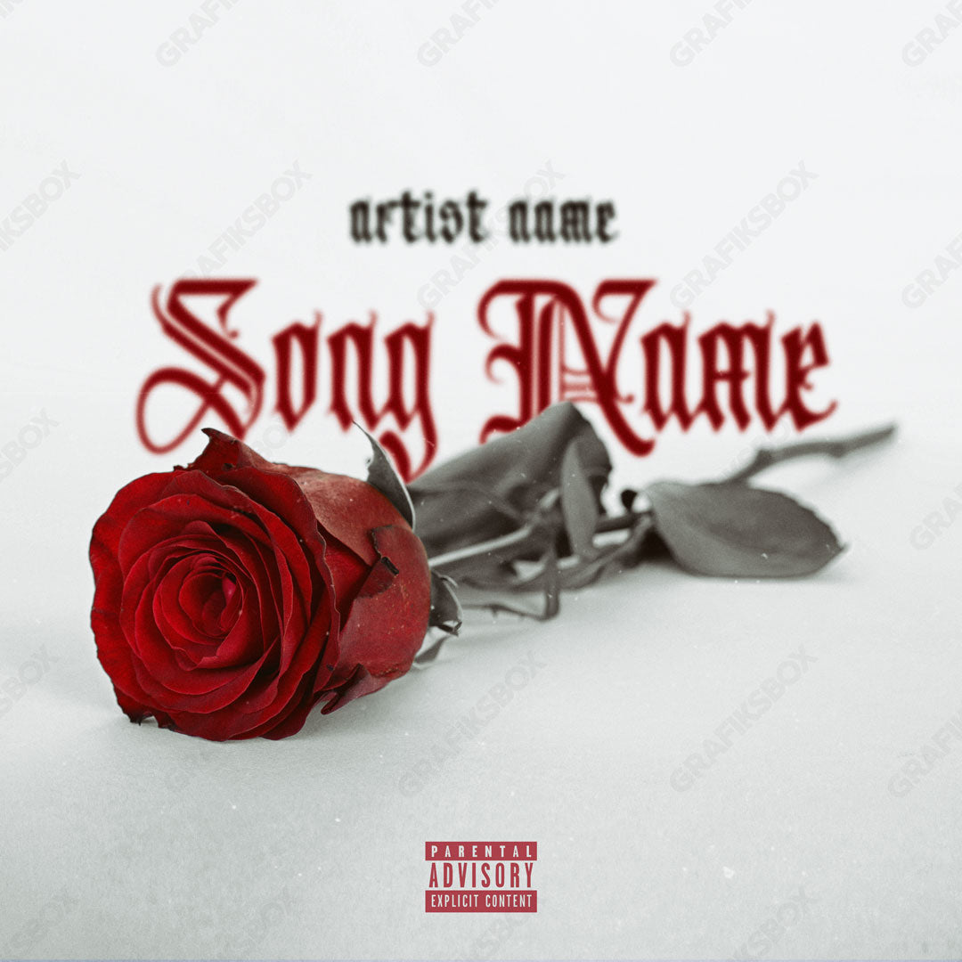 red rose premade cover art