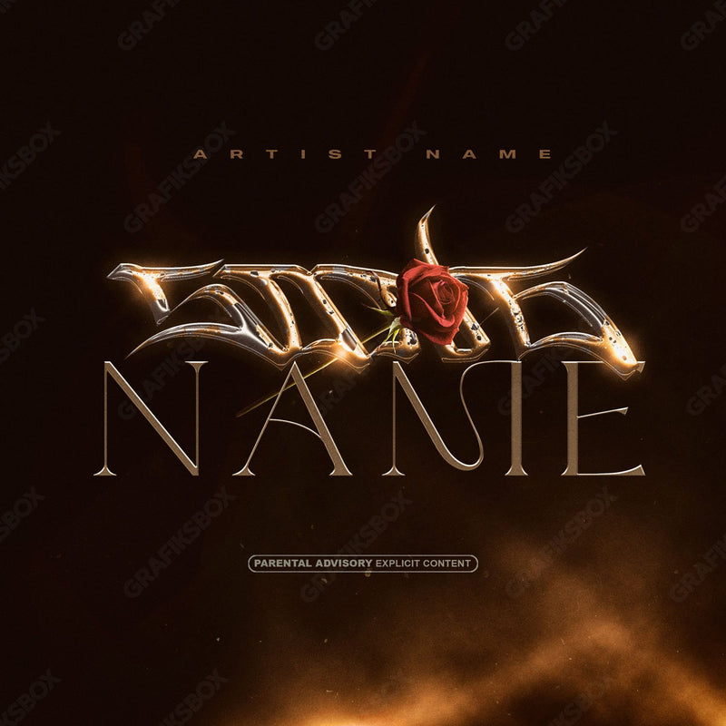 Red Flower premade cover art
