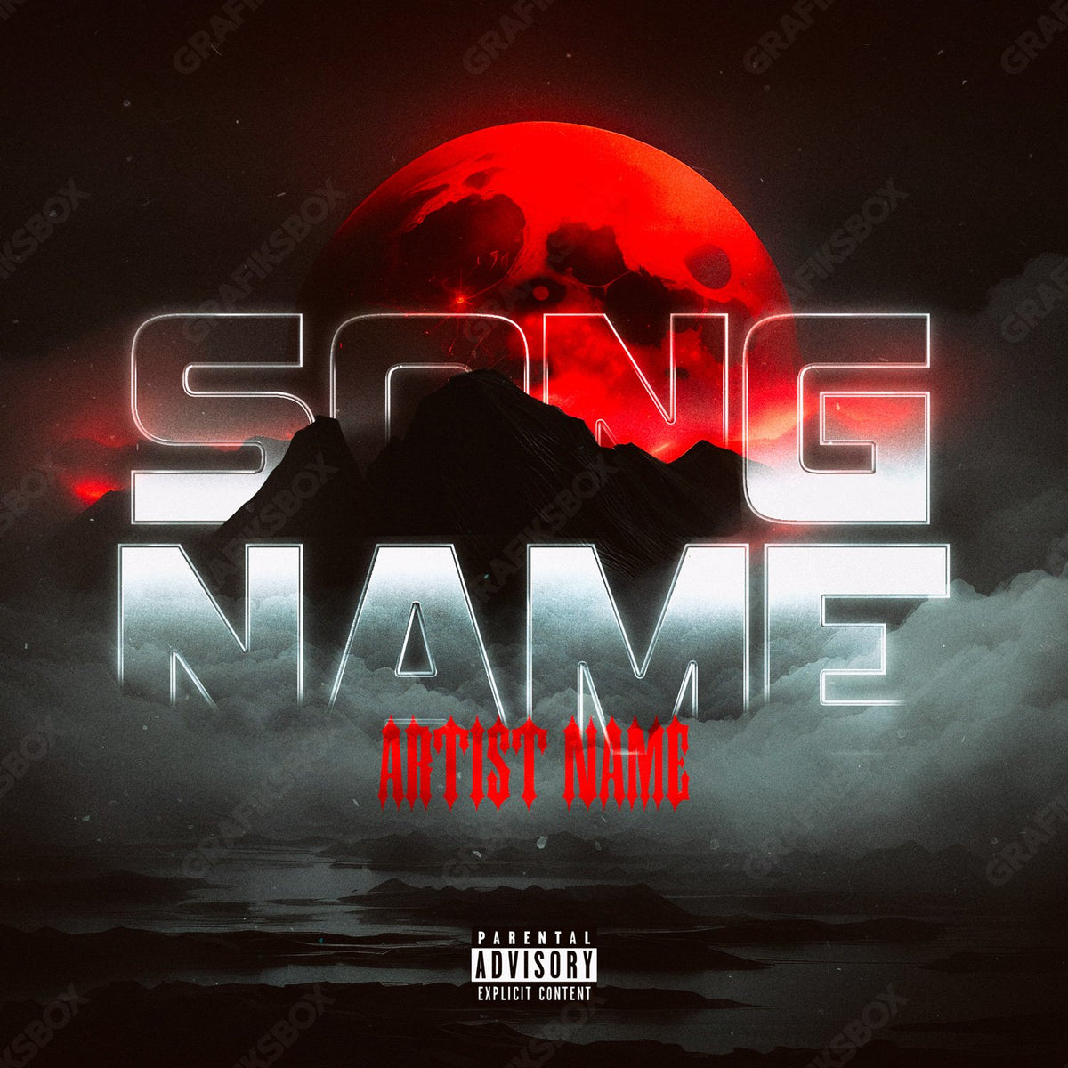 Red Moon premade cover art