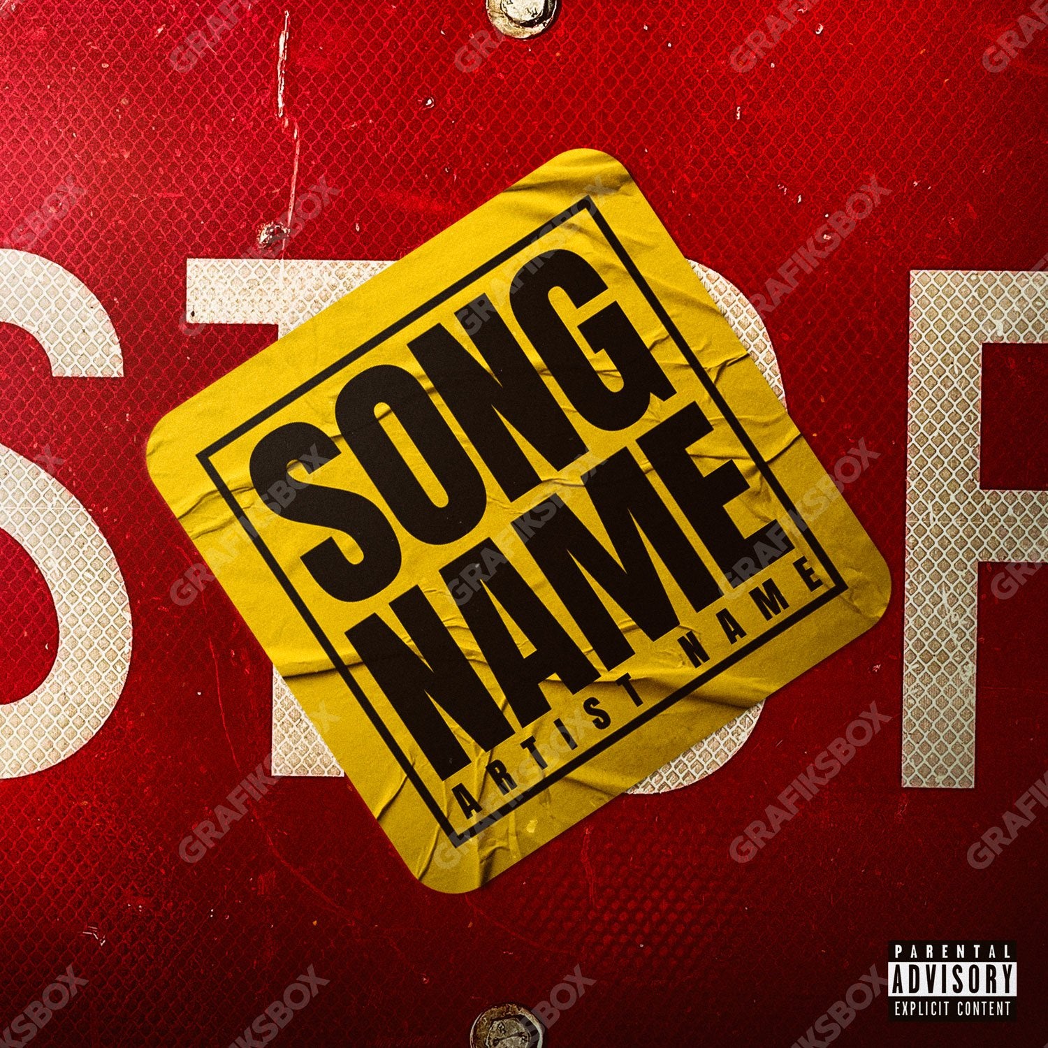 Stop premade cover art